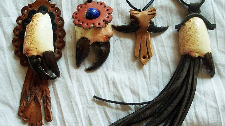 Amulets made of real leather for those who like to take risks