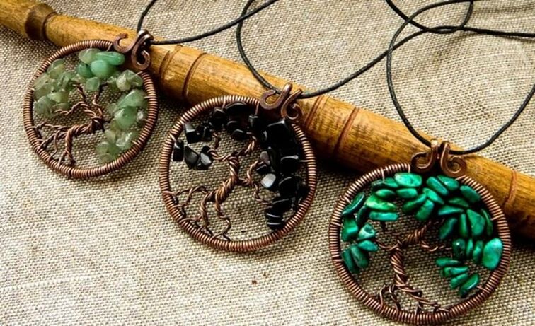 Amulets as pendants for health and luck