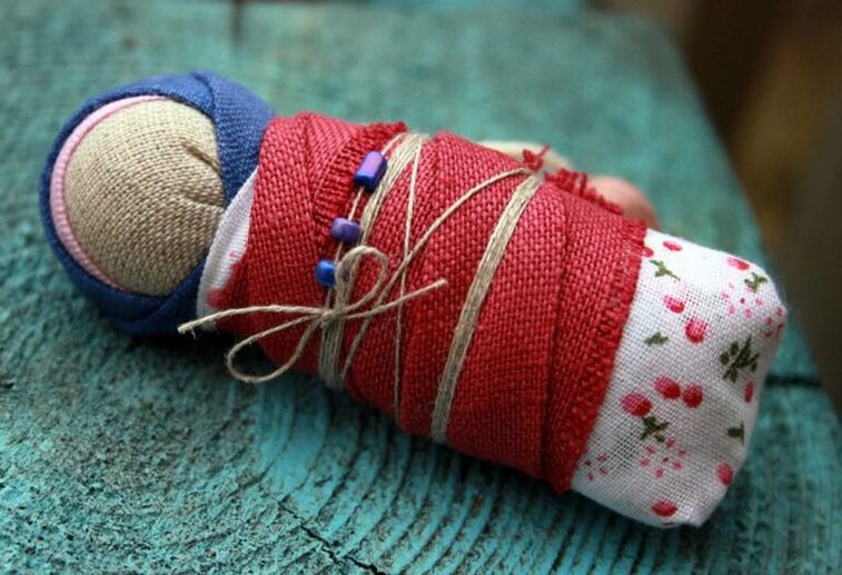 Diaper doll as an amulet of health