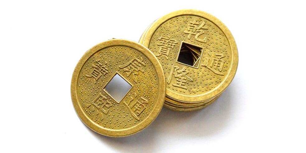 Chinese coins as an amulet of luck
