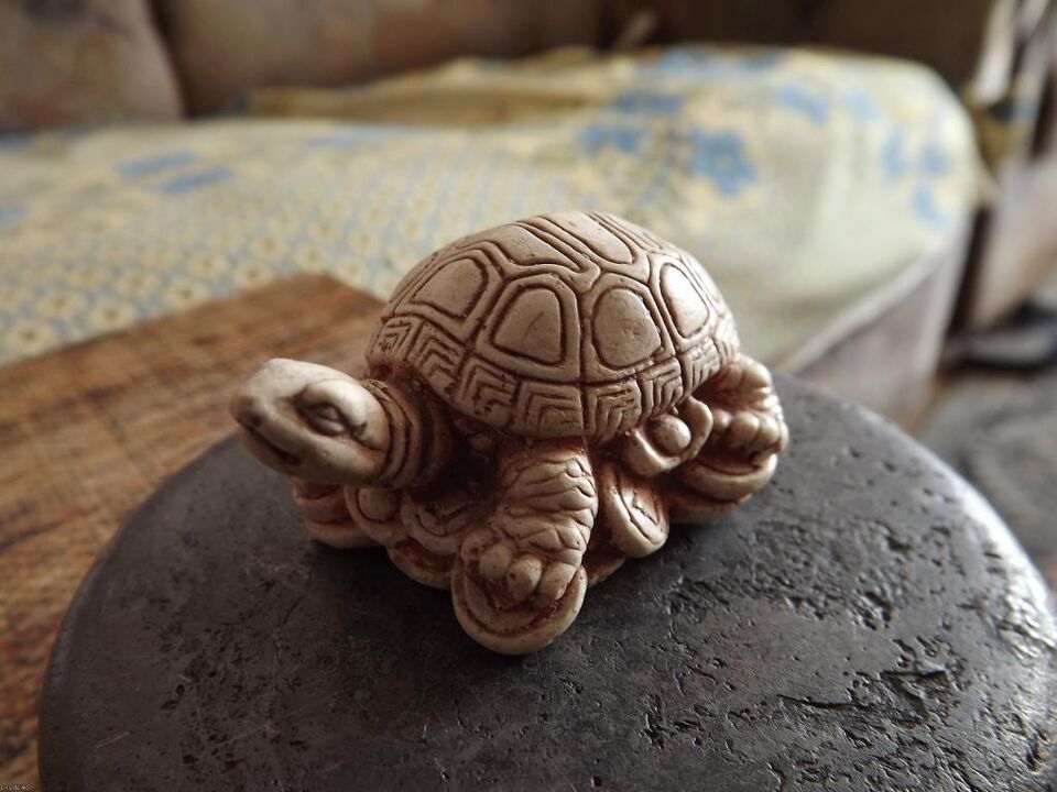 Turtle figure as a lucky amulet
