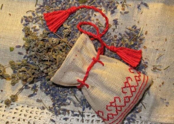 Bag of herbs for good luck